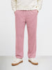 Men's Pink Relaxed Fit Textured Utility Trousers
