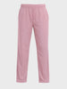 Men's Pink Relaxed Fit Textured Utility Trousers