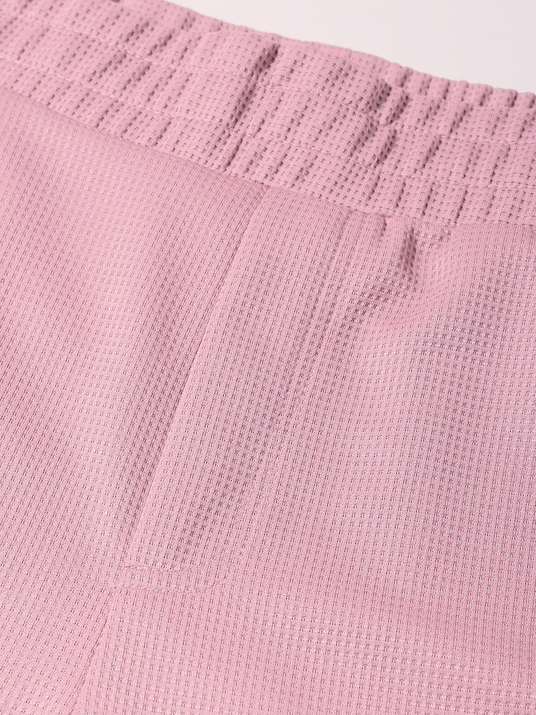 Men's Pink Relaxed Fit Textured Utility Trousers