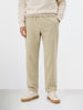 Men's Green Relaxed Fit Textured Utility Trousers