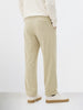 Men's Green Relaxed Fit Textured Utility Trousers