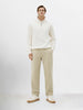 Men's Green Relaxed Fit Textured Utility Trousers