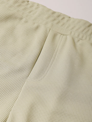 Men's Green Relaxed Fit Textured Utility Trousers