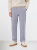 Men's Grey Relaxed Fit Textured Utility Trousers