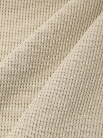 Men's Beige Relaxed Fit Textured Utility Trousers