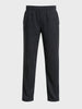 Men's Black Relaxed Fit Textured Utility Trousers