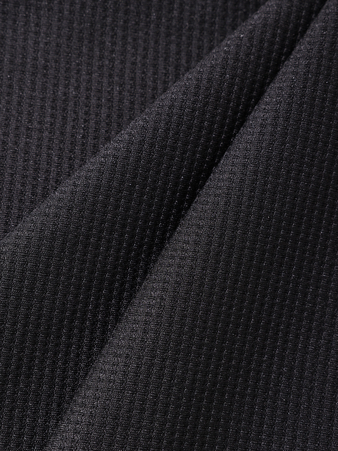 Men's Black Relaxed Fit Textured Utility Trousers