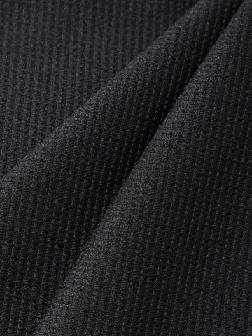 Men's Black Relaxed Fit Textured Utility Trousers