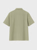 Men's Green Boxy Fit Textured Casual T-Shirt