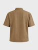 Men's Olive Boxy Fit Textured Casual T-Shirt