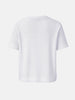 Men's White Boxy Fit Textured Resort Wear T-Shirt
