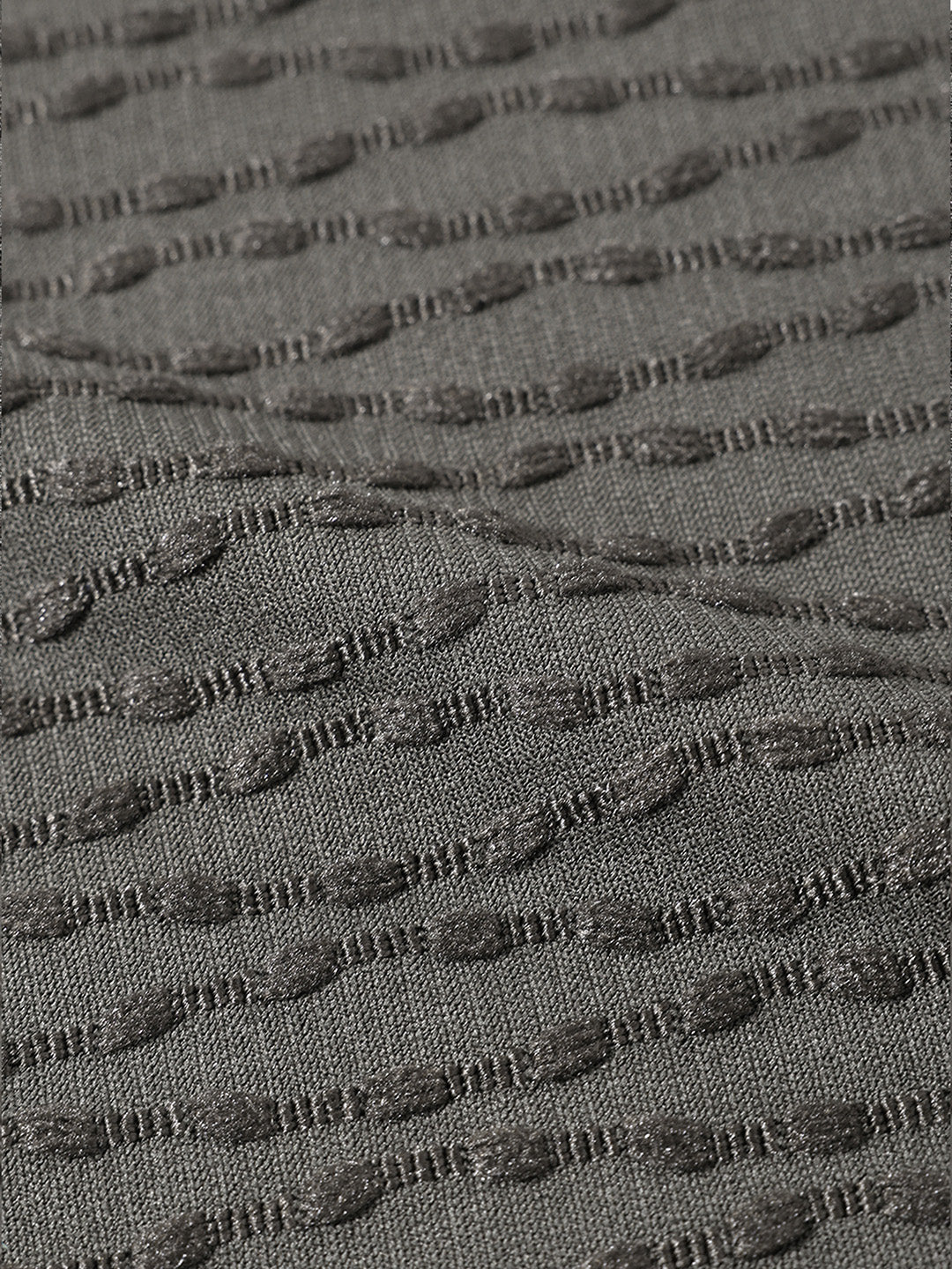 Men's Green Boxy Fit Textured Resort Wear T-Shirt