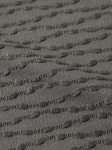 Men's Green Boxy Fit Textured Resort Wear T-Shirt