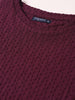 Men's Maroon Boxy Fit Solid Resort Wear T-Shirt