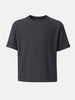 Men's Grey Boxy Fit Textured Resort Wear T-Shirt