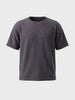 Men's Grey Boxy Fit Textured Resort Wear T-Shirt