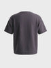 Men's Grey Boxy Fit Textured Resort Wear T-Shirt
