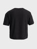 Men's Black Boxy Fit Textured Resort Wear T-Shirt