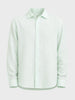Men's Mint Blue Relaxed Fit Striped Casual Shirt