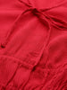 Freehand by The Indian Garage Co Women Regular Fit Textured Cinched Waist Top