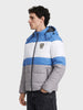 Men's Grey Slim Fit Colourblocked Casual Jacket