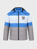 Men's Grey Slim Fit Colourblocked Casual Jacket