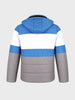 Men's Grey Slim Fit Colourblocked Casual Jacket