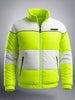 Men's Green Slim Fit Colourblocked Casual Winter Jacket