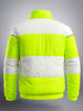 Men's Green Slim Fit Colourblocked Casual Winter Jacket