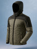 Men's Olive Slim Fit Solid Casual Winter Jacket