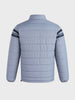 Men's Grey Slim Fit Colourblocked Casual Jacket