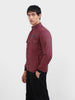 Men's Maroon Slim Fit Solid Casual Winter Jacket