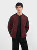 Men's Maroon Slim Fit Solid Casual Winter Jacket