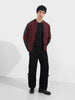 Men's Maroon Slim Fit Solid Casual Winter Jacket