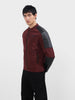 Men's Maroon Slim Fit Solid Casual Winter Jacket
