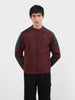 Men's Maroon Slim Fit Solid Casual Winter Jacket