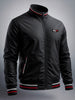 Men's Black Slim Fit Solid Casual Winter Jacket