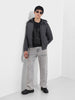 Men's Grey Slim Fit Solid Casual Winter Jacket