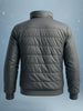 Men's Grey Slim Fit Solid Casual Winter Jacket