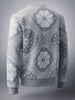 Men's Anthra Melange Regular Fit Printed Casual Sweat Shirt
