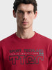 Men's Red Regular Fit Printed Casual Sweatshirts