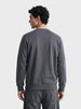 Men's Dark Grey Regular Fit Printed Casual Sweatshirts