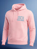 Men's Pink Regular Fit Printed Casual Sweat Shirt