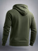 Men's Olive Regular Fit Printed Casual Sweat Shirt