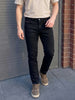 Men's Black Slim Fit Solid Casual Jeans
