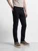 Men's Black Slim Fit Solid Casual Jeans