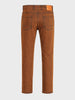Men's Brown Slim Straight Fit Solid Street Jeans