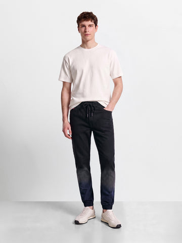 Men's Black Slim Fit Solid Street Wear Jeans