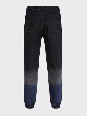 Men's Black Slim Fit Solid Street Wear Jeans