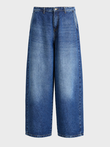 Men's Blue Skater Fit Solid Street Wear Jeans